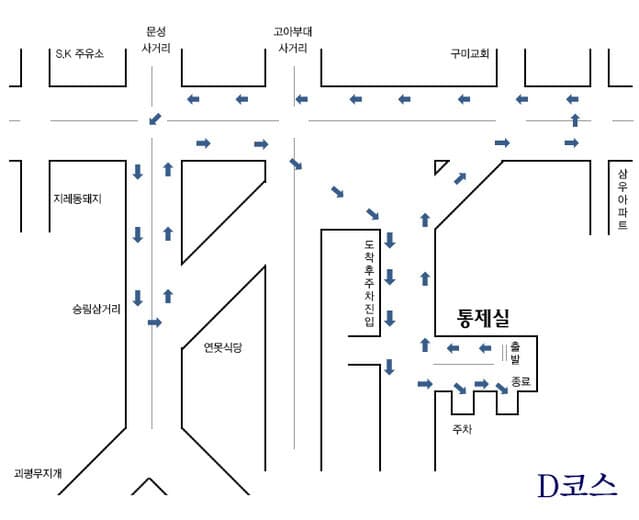 D코스 도로주행 코스